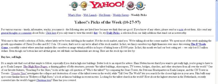 The High-Rise Pages on Yahoo